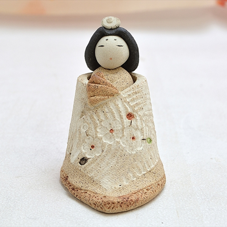 楽天市場】雛人形 陶人形 桂 滝上真由美 黒台・屏風付き 陶人形作家