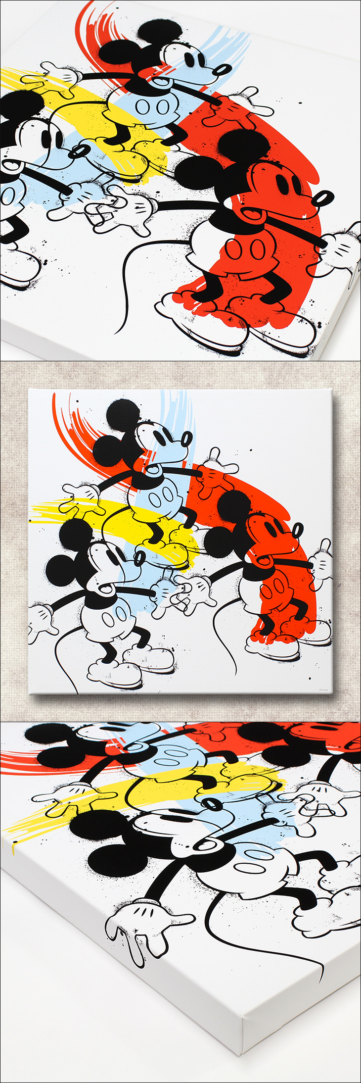 楽天市場】ディズニー ファブリックパネル【スリーミッキー 30角