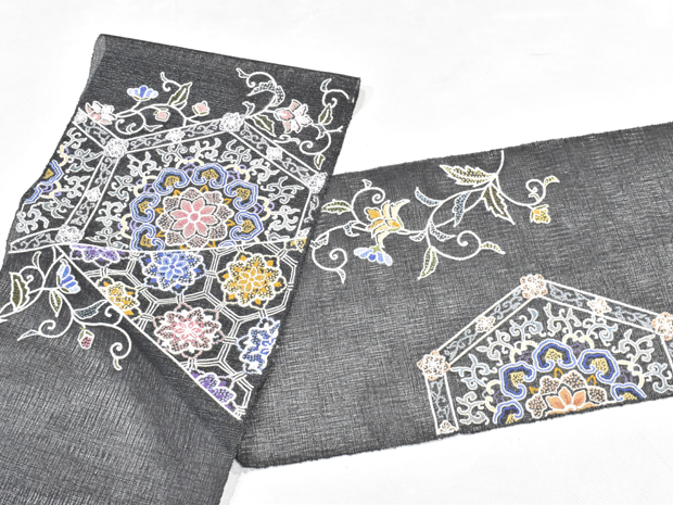 楽天市場】袋帯 中国三大刺繍 相良刺繍 さがら刺繍 手刺繍 手織り櫛