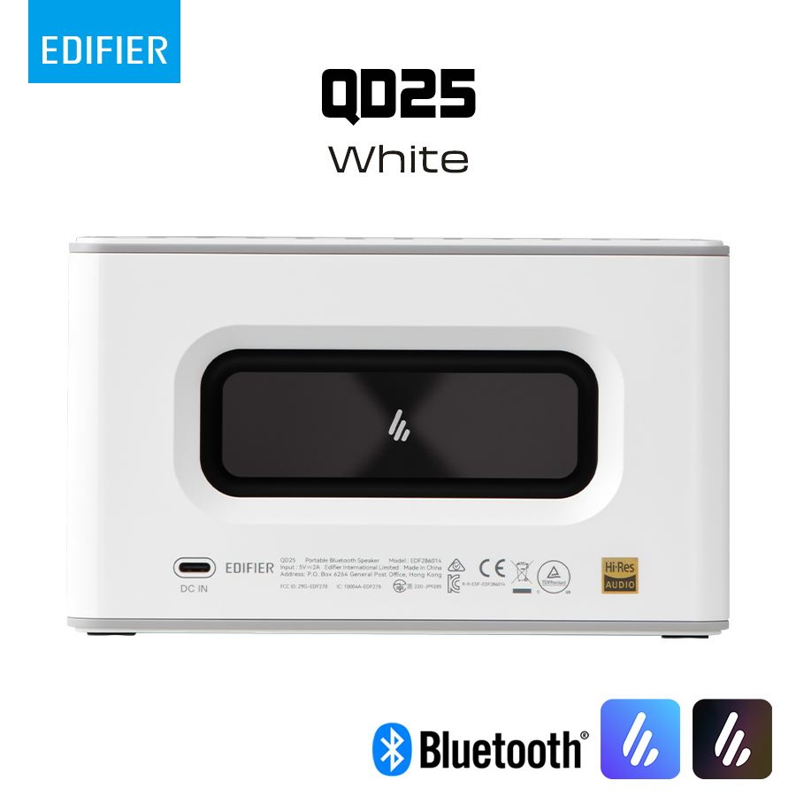 EDIFIER QD25 白 ED-QD25-WH ポータブル Bluetooth スピーカー