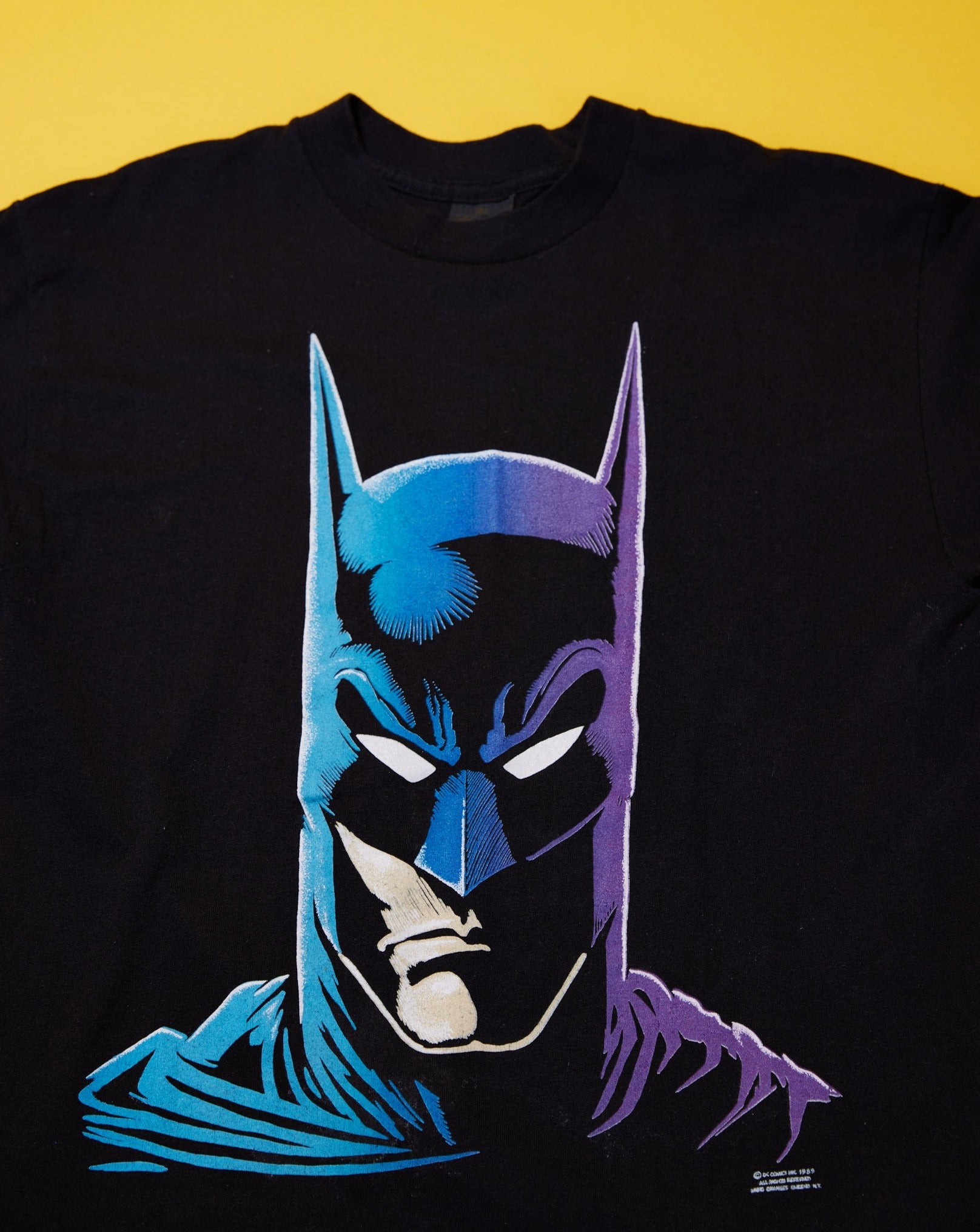 Vintage 1989 Batman Big Face Graphic T-shirt – Retro Candy World