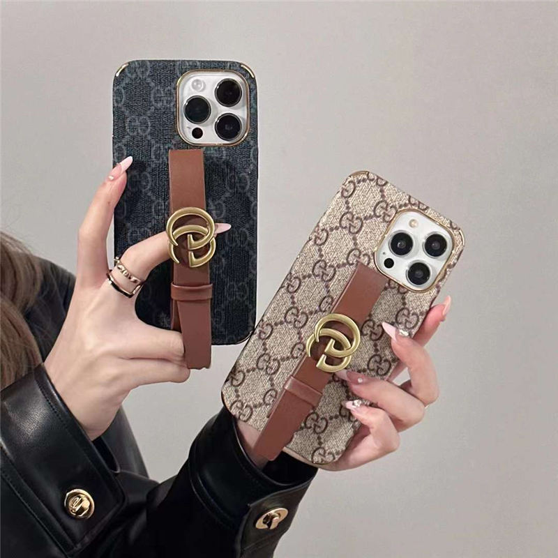 gucci スマホケース グッチ風 iphone15/15promaxケース 落下防止