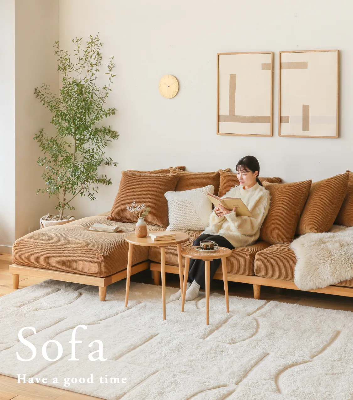 ReCENOインテリア ナチュラルウッド ローテーブル ReCENOインテリア