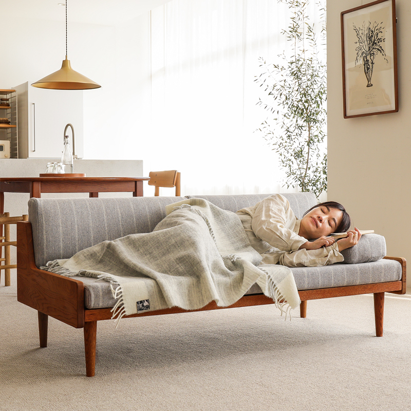 ウールブランケット Silkeborg ダナーヤ フレームチェック ｜家具