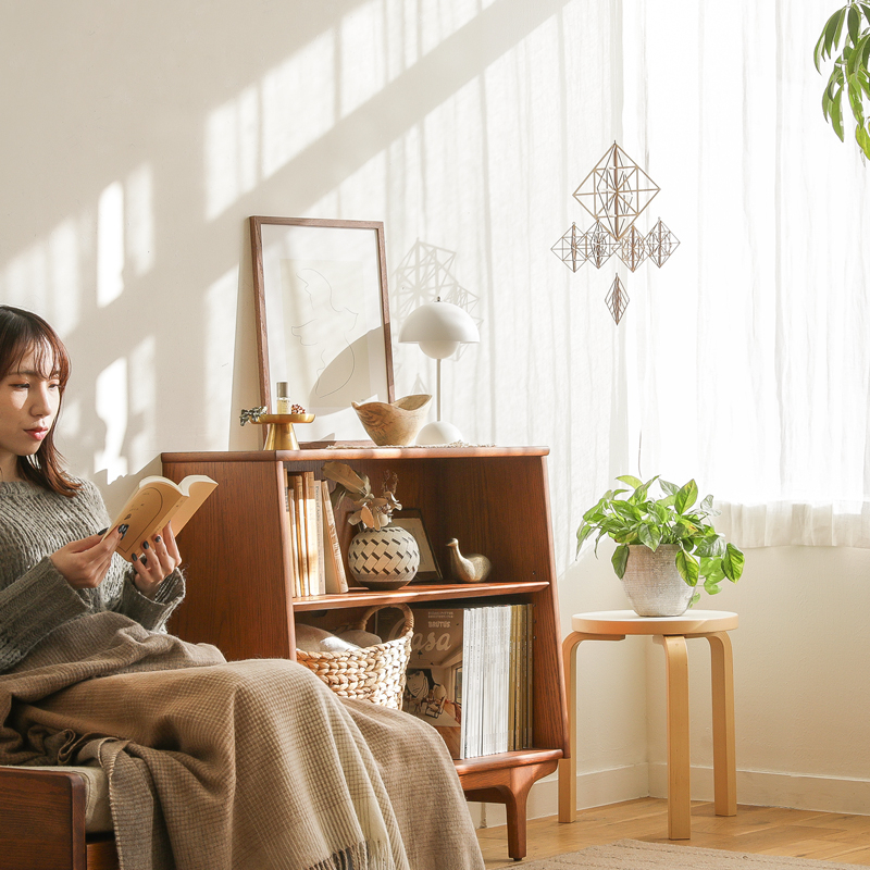 Re:CENO product ｜ブックシェルフsilta 深いブラウン可動式棚 Re:CENO