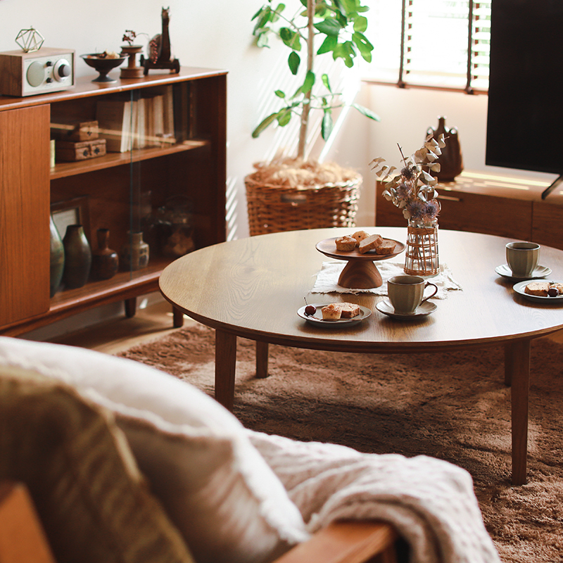 こたつテーブル FAM／BR 円形 直径110cmタイプ ｜家具・インテリア通販