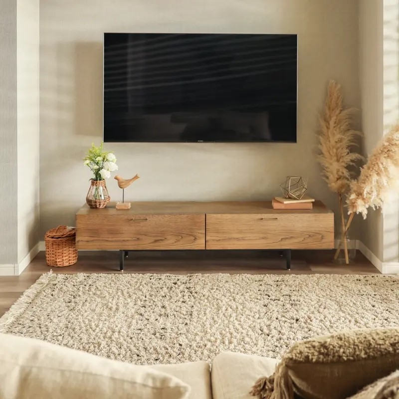 LOWYA ［幅120］日本製ローテレビ台 37V型対応完成品 木製