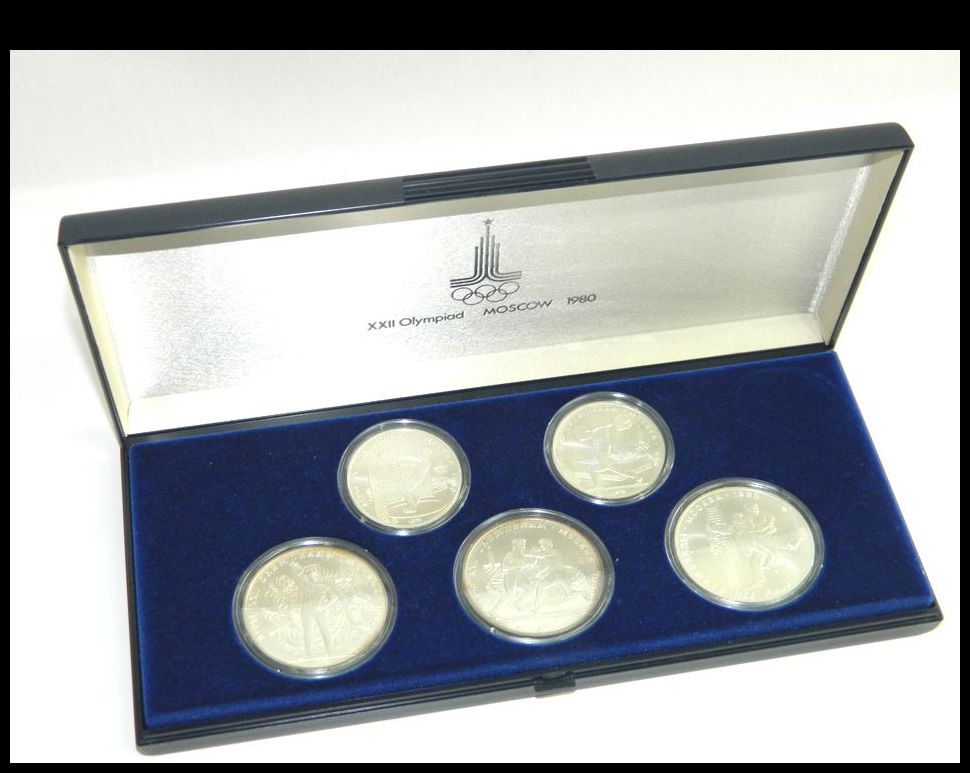 半田店 希少 中古 1980年 モスクワオリンピック 記念硬貨 10ルーブル 5