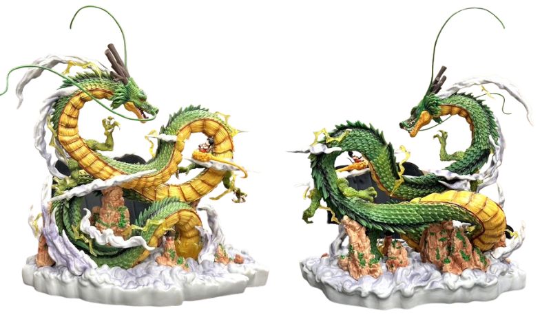 ▽ドラゴンボ ール 神龍 幼少期悟空 特大フィギュア 約40㎝ お買取り