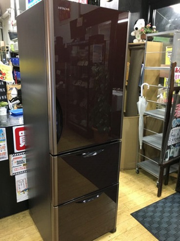 全国送料無料】HITACHI 冷凍冷蔵庫 R-S3800GV 2016年製 日立 3ドア