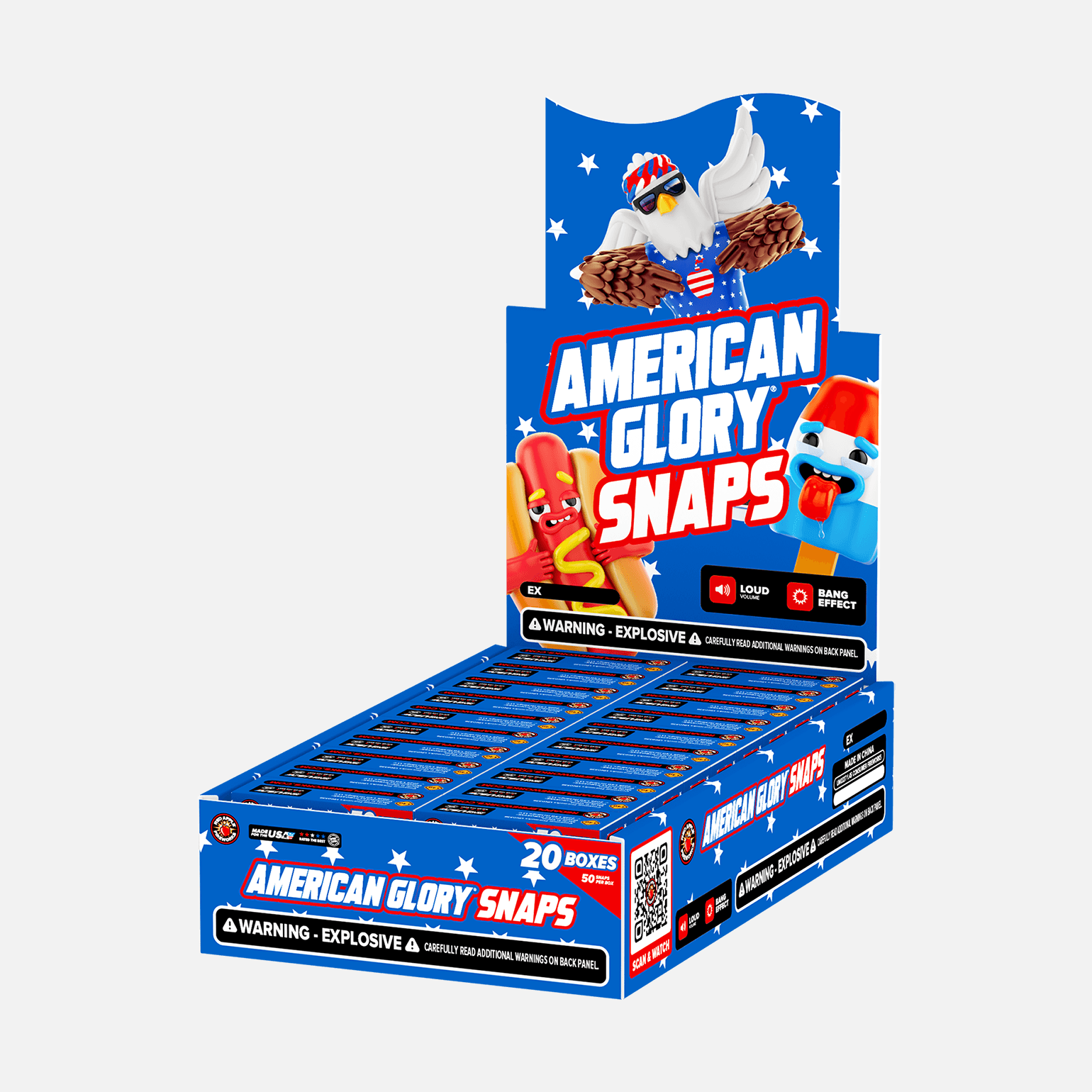Buy American Glory Snaps Box Fireworks Online