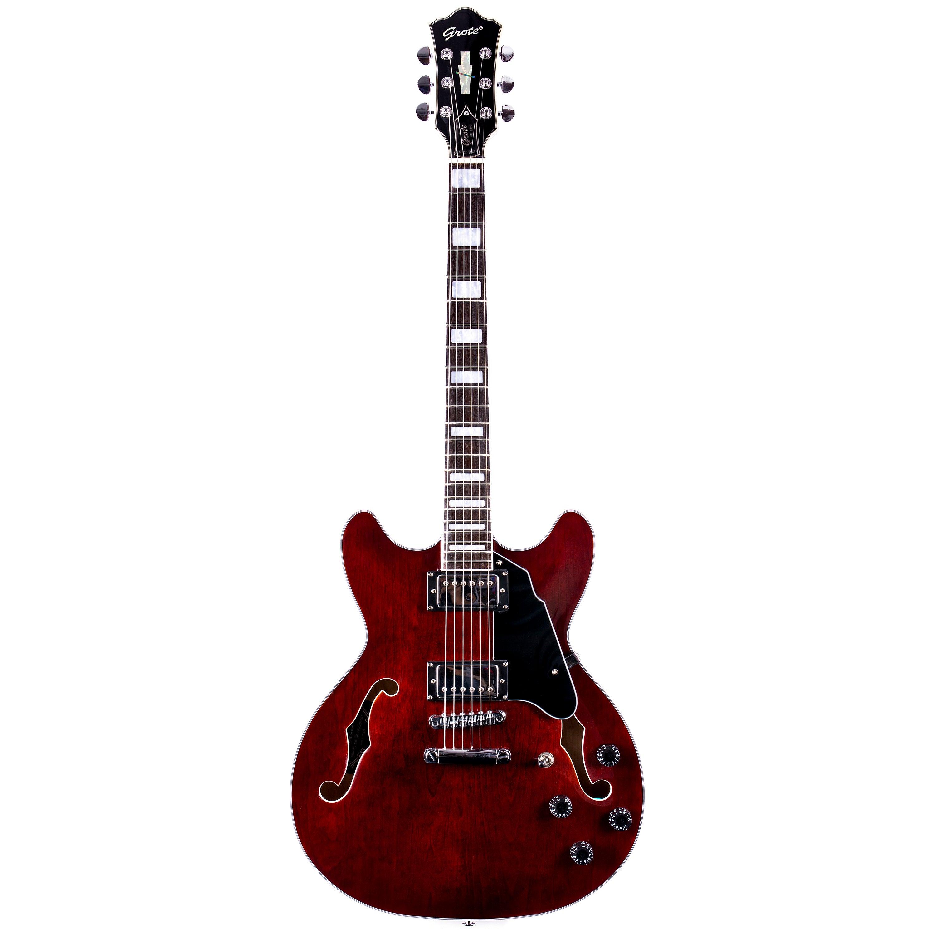 Grote Electric Jazz Guitar Semi-Hollow Body Multi-ply Binding