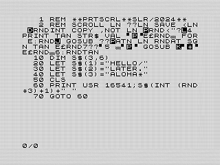 Infinite Scrolling on the ZX81 with Machine Code Magic – Reid's