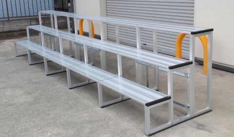 集合写真用アルミひな壇3段 ひな段(ひな壇)レンタル レントオール町田