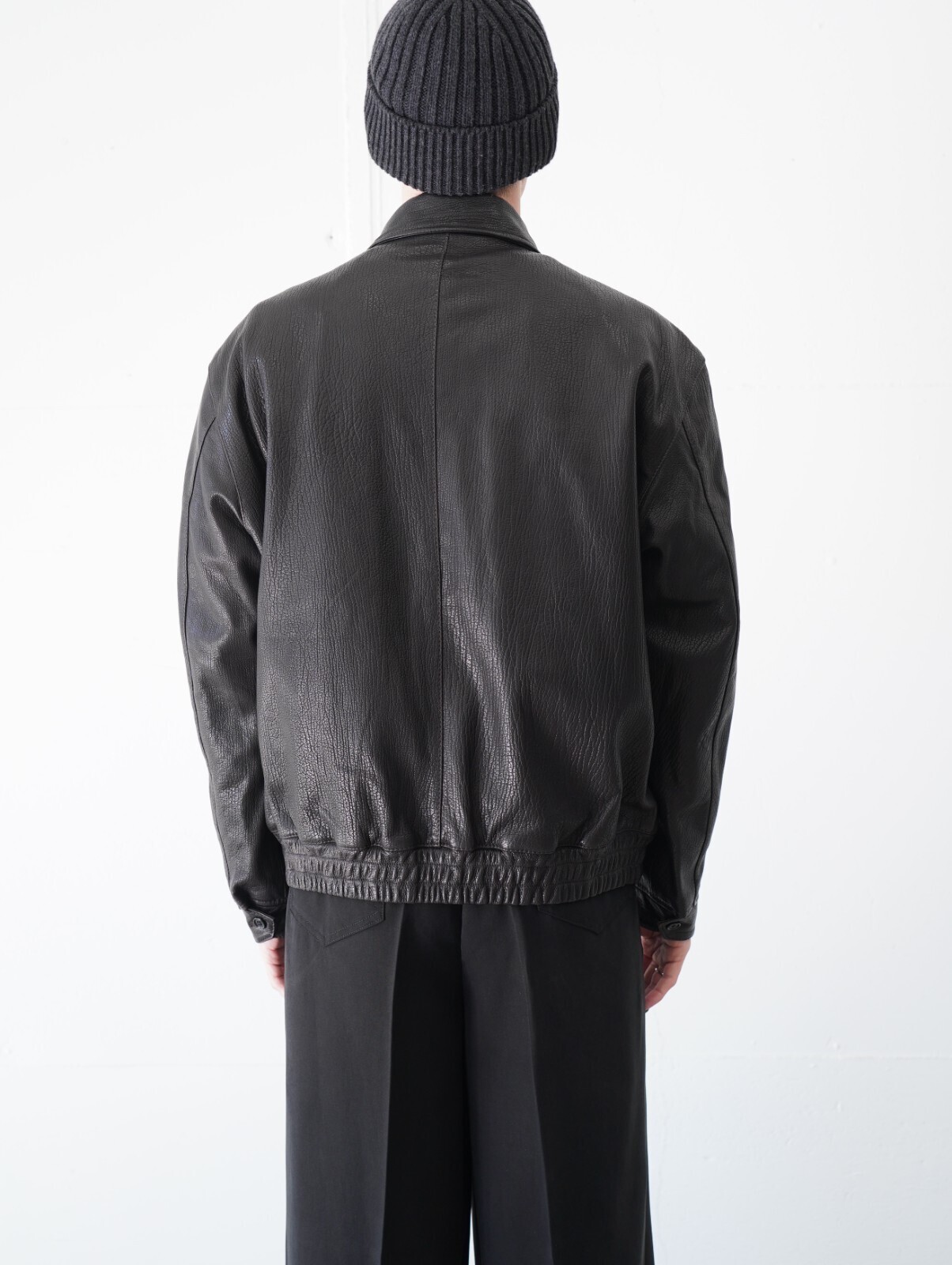 レザージップアップブルゾン -シープシュリンクレザー- - セブンバイ