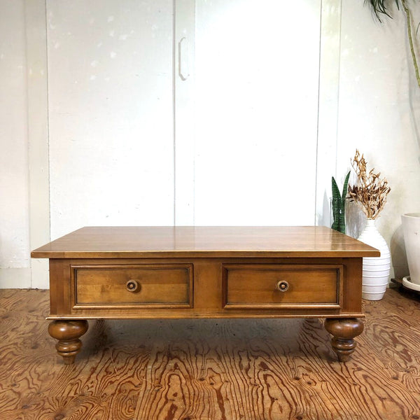 愛品倶楽部柏店】ETHAN ALLEN イーセンアーレン 引出し付テーブル