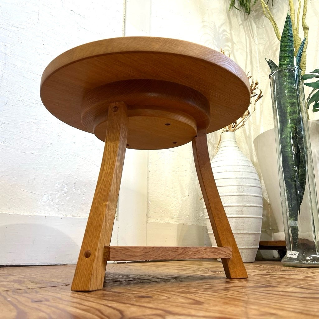 飛騨産業 キツツキ 木製 電話台 花台棚 台 シンプル ビンテージ 飛騨