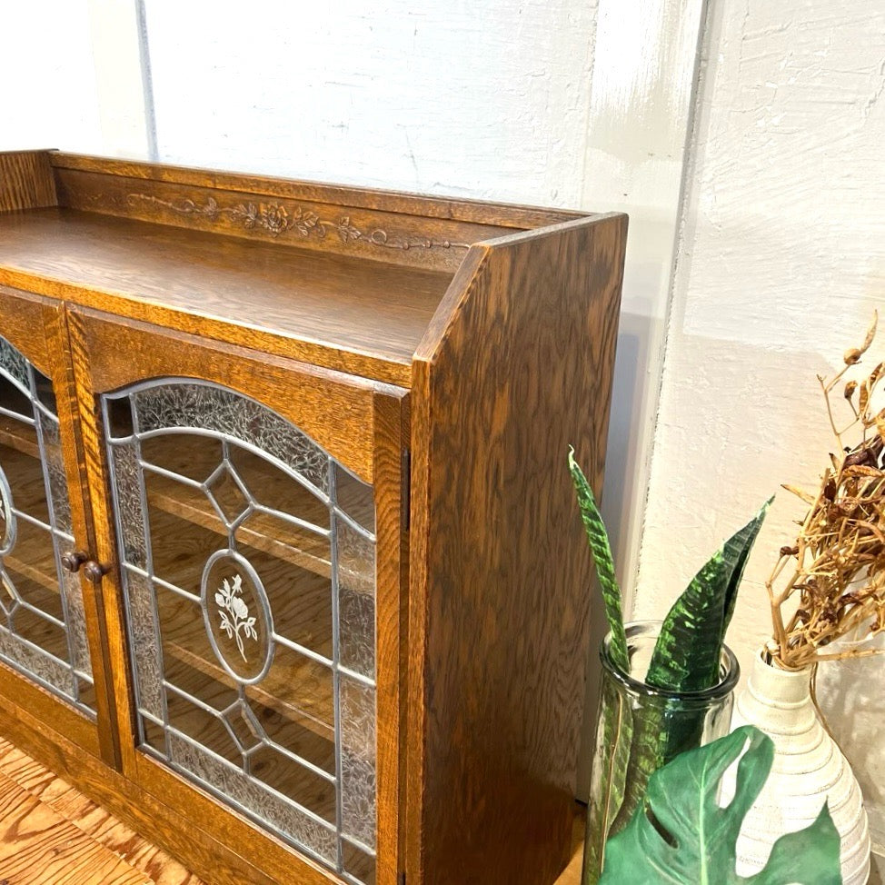 三越ブルージュ ステンドグラス キャビネット 英国 カントリーハウス