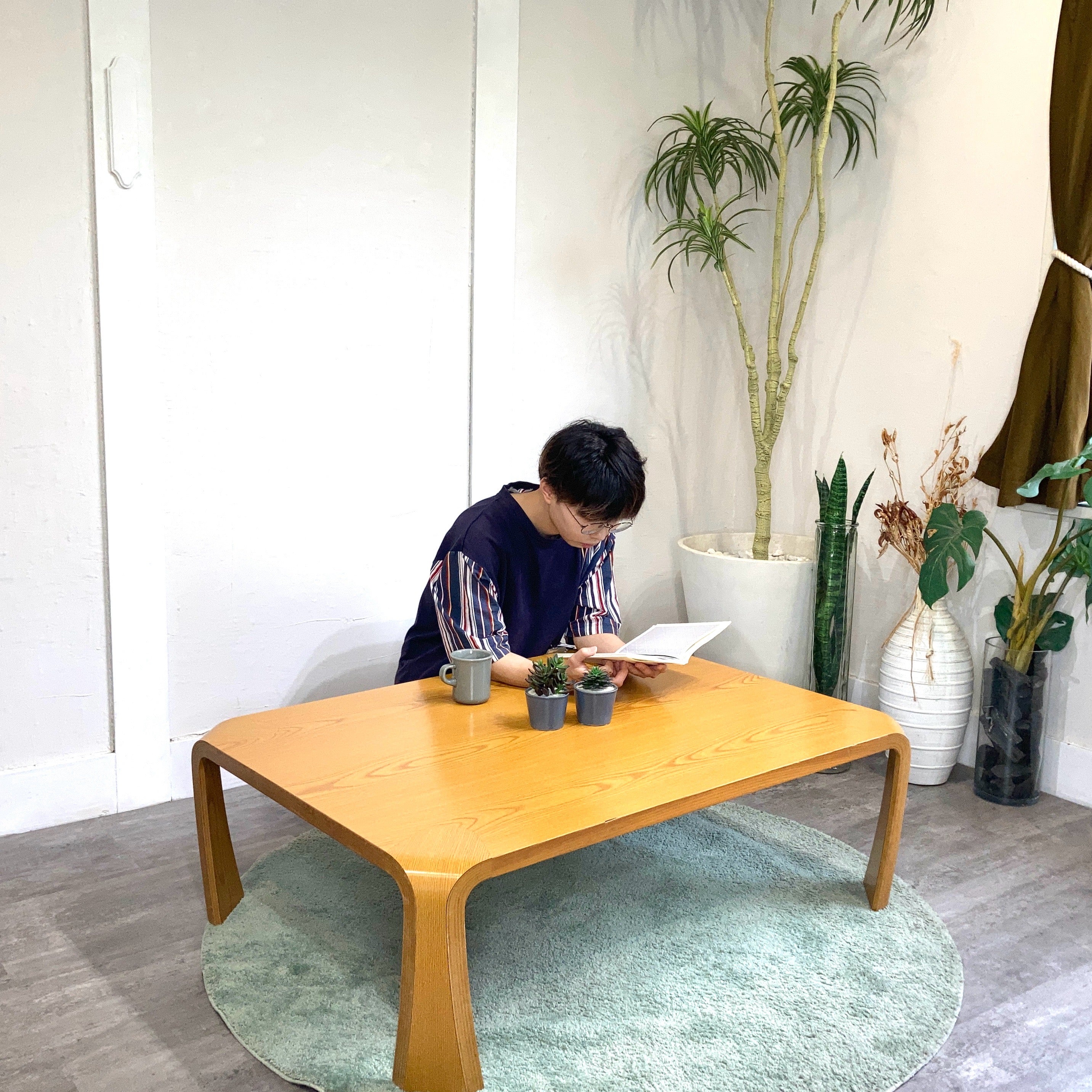 送料込】天童木工 座卓 ローテーブル 乾三郎デザイン ② 天童木工