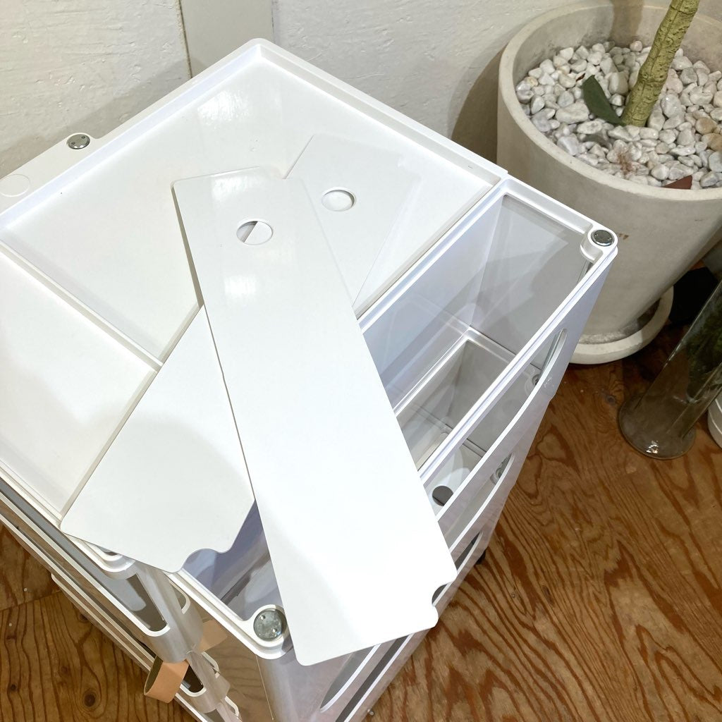 B-LINE ボビーワゴン 3段5トレイ ホワイト ジョエ・コロンボ