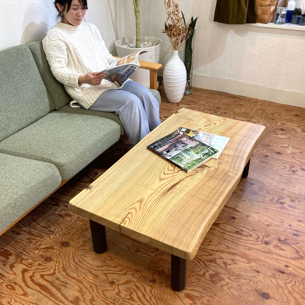 ③ 天然木 一枚板 座卓 ローテーブル 幅110cm 楽天市場】座卓 ロー