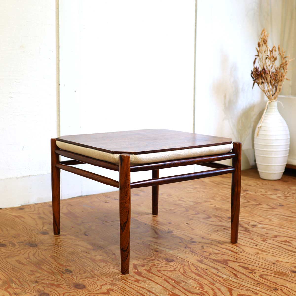 サイドテーブル スツール オットマン ローズウッド デンマーク 北欧