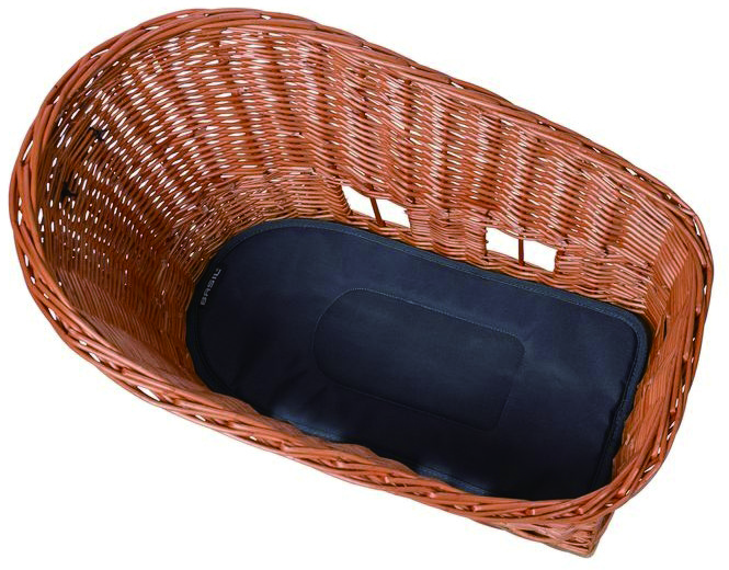 パスジャ ウィッカー ドッグリアバスケット MIKアダプタープレート付き