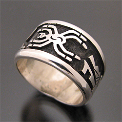 ホピ族 スパイダー リング 19号 【送料無料】