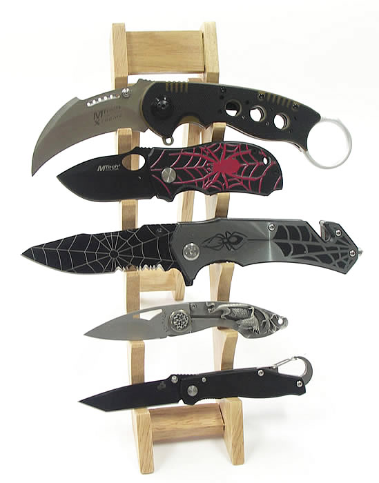 ウッドディスプレイナイフスタンド・ナイフショップ リバートップ