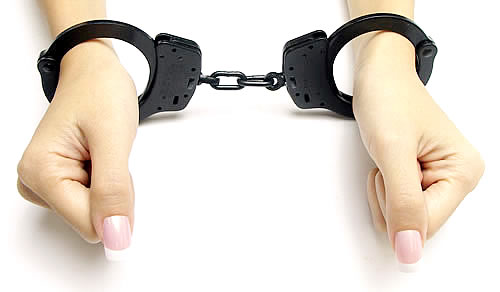 ダブルロック・黒(ブラック)手錠 HANDCUFFS