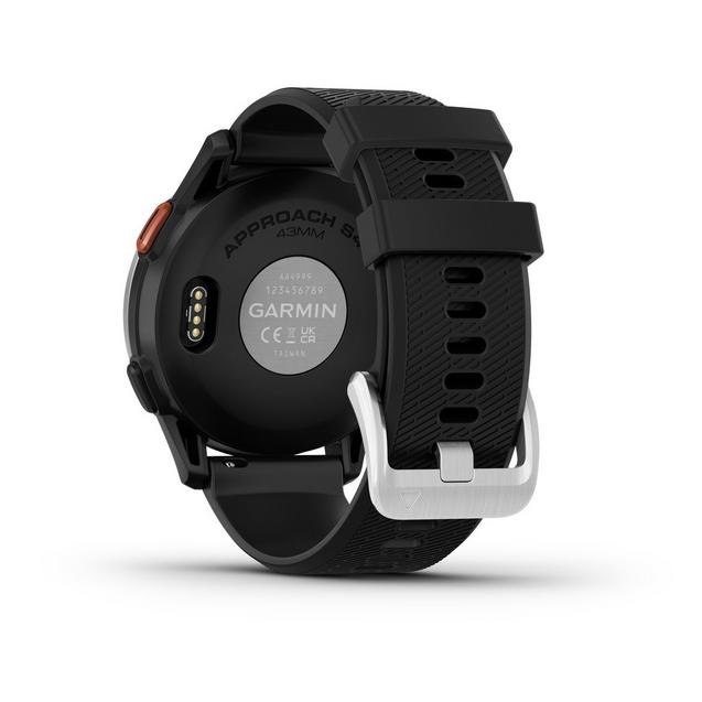 Garmin Approach S44 GPS Watch | Silver Aluminum Bezel with Black