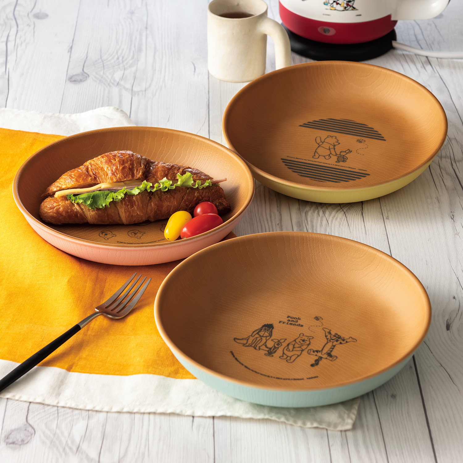 限定品｠ディズニー くまのプーさん 3Dレリーフプレート （絵皿） 中古