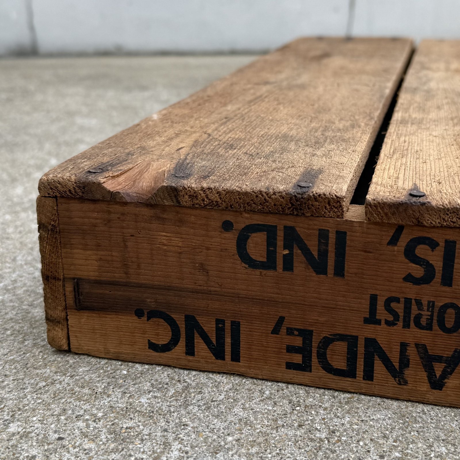 VINTAGE ANTIQUE WOOD CRATE WOODEN BOX ヴィンテージ アンティーク