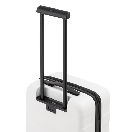 1-3泊] 無印 バーを自由に調節できる ハードキャリーケース 36L オフ白