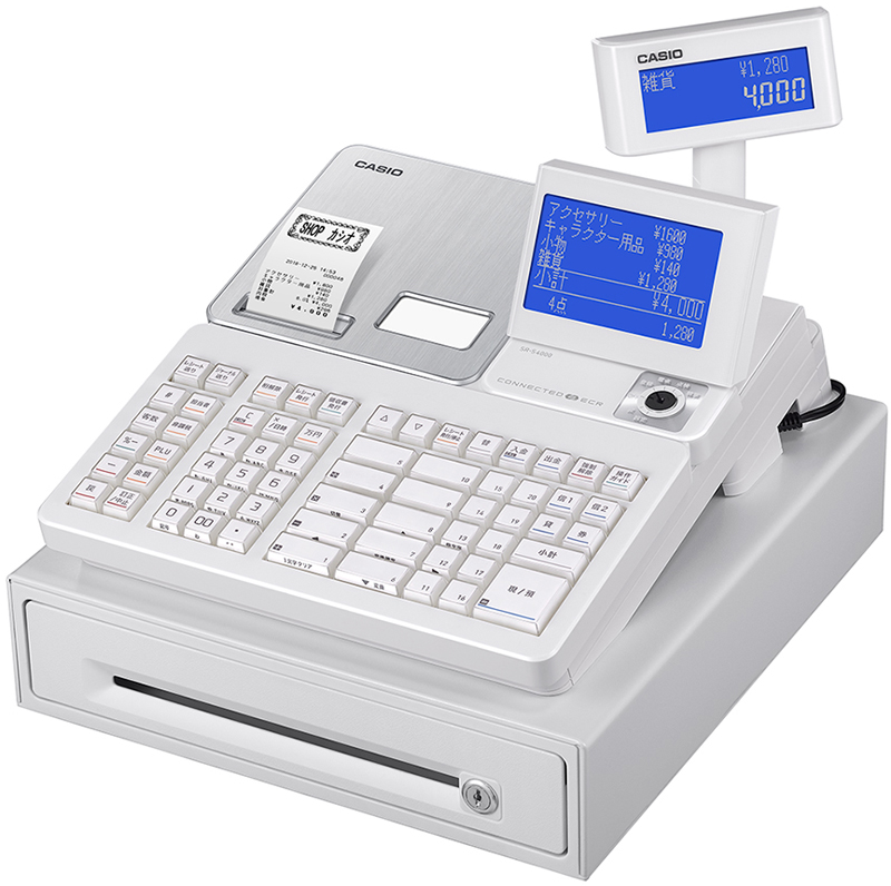 設定無料 飲食向 CASIO TK-400 レジスター 72タッチ 250823 設定無料