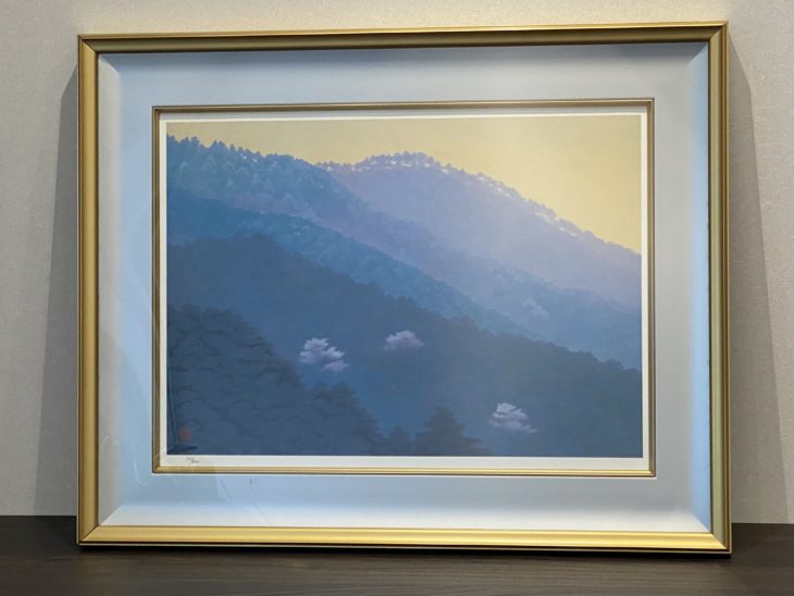 東山魁夷 リトグラフ 文化勲章受章日本画家版画作品 曙 88/200