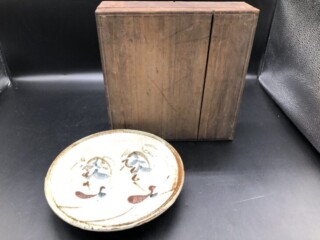 河井寛次郎 作 『草花文 皿』 ｜骨董品買取 緑和堂