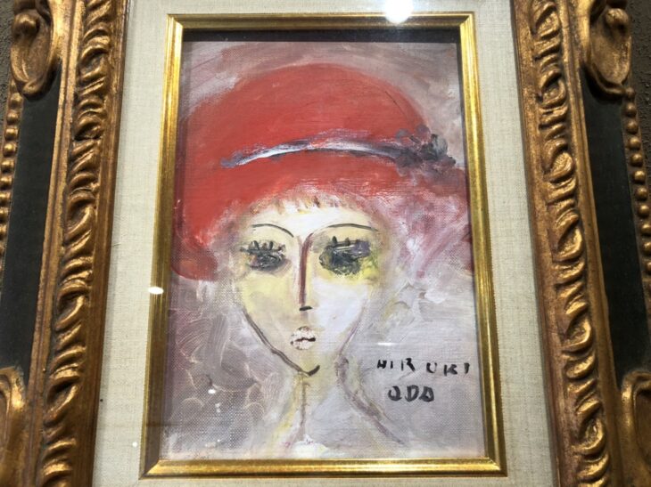 織田廣喜 【少女】油彩画 織田 廣喜 作『油彩 少女』 ｜骨董品買取