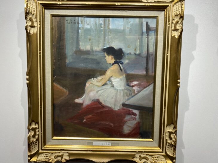 木下孝則 作 油彩 『バレリーナ』 ｜骨董品買取 緑和堂