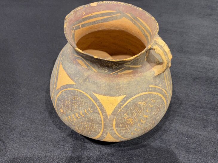 タイ古陶磁 バンチェン土器 アンダーソン土器 彩文土器 蓋壷 C R8636B