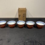 永楽善五郎 作 『金襴手 赤絵 煎茶碗 5客』 ｜骨董品買取 緑和堂