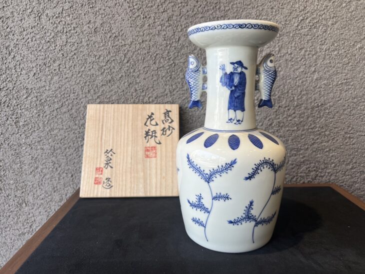五代 三浦竹泉 『高砂花瓶』 買取価格相場｜骨董品買取 緑和堂