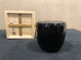 前端 雅峯（二代 春斎）『石地塗 大棗』 ｜骨董品買取 緑和堂