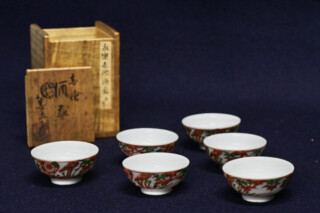 古美味 中村翠嵐 作 『偕楽園写寿の字皆具』偕楽園