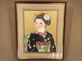 裸婦、美人画、絵画10F、山本英二、姉妹、肉筆、真作、高塚省吾、森本