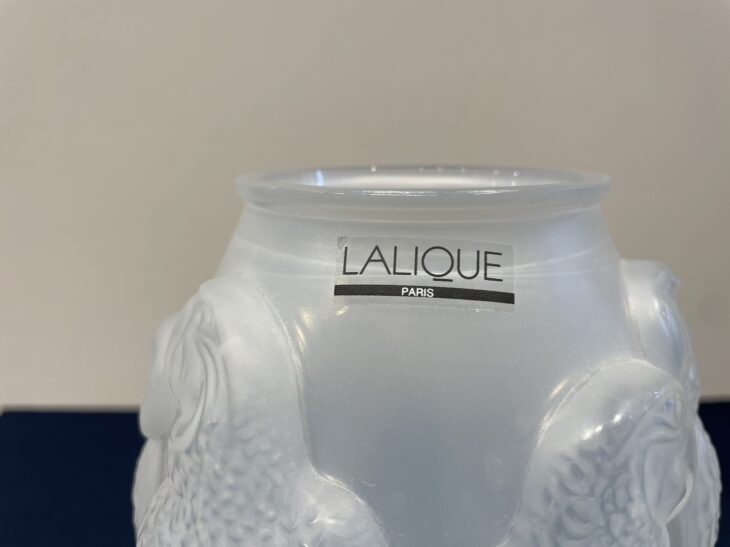 ルネ・ラリック 作『クリスタル 花瓶 バード レリーフ』 ｜骨董品買取