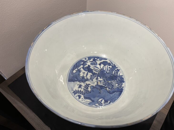 中国 明時代 大明成化年製 龍唐人文鉢