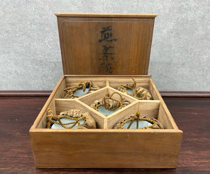 中国 明末時代 南京 鯉図煎茶椀 五客揃 ｜骨董品買取 緑和堂