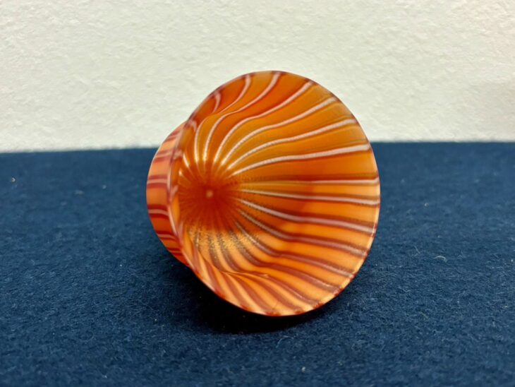 藤田喬平 作『手吹ヴェニスぐい呑』 ｜骨董品買取 緑和堂