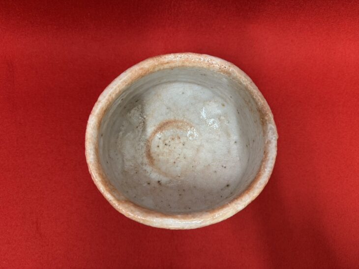 志野焼 茶碗 奥磯栄麓作 共箱付 奥磯栄麓 『志野茶碗』 ｜骨董品買取